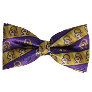 Omega Psi Phi Inc bow tie, Que bow tie, NEW! Purple & Gold Conclave Omega Psi Ph